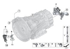 Крепление/дополнит.элементы КПП для BMW E93 M3 S65 (схема запасных частей)