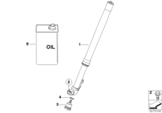 Телескопическая вилка для BMW K15 G 650 Xmoto (0167,0197) 0 (схема запасных частей)
