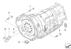 Крепление/дополнит.элементы КПП для BMW F03 750LiS N63 (схема запасных частей)