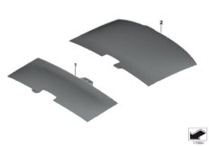 Обивка потолка starlight для ROLLS-ROYCE RR1 Phantom N73 (схема запасных частей)