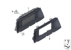 Центральный информационный дисплей для BMW F02N 740LiX N55 (схема запасных частей)