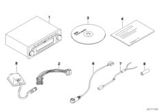 Зап.части д.системы радионавигации для BMW R53 Cooper S W11 (схема запасных частей)