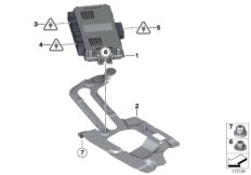 ЭБУ модуля в пространстве для ног для BMW R60 JCW ALL4 N18 (схема запасных частей)