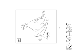 Комплект багажника на крыше для BMW K16 G 450 X (0145) 0 (схема запасных частей)
