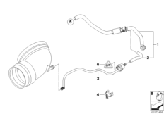 Двигатель с вакуумной сист.управления для BMW E86 Z4 M3.2 S54 (схема запасных частей)