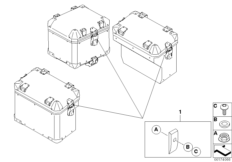 К-т вентиляционной крышки для MOTO K72 F 800 GS 08 (0219,0229) 0 (схема запасных частей)