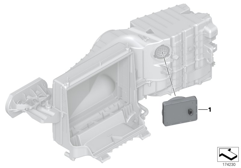 Озоновый генератор для BMW F07 535dX N57S (схема запчастей)