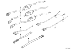 Ремонтный провод НПБ для BMW E46 330xd M57 (схема запасных частей)