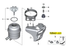 Масляный резервуар/детали для BMW E90 330i N52N (схема запасных частей)