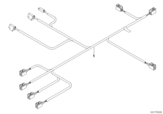 Пучок проводов привода сиденья для BMW E61 530d M57N (схема запасных частей)