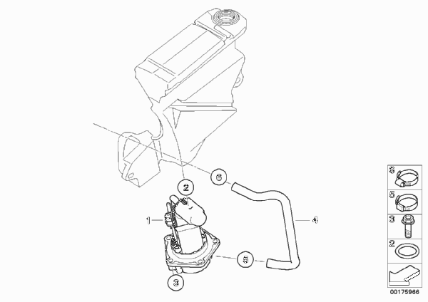 Топливный насос для BMW K16 G 450 X (0145) 0 (схема запчастей)