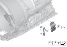 GA6HP32Z детали переключения для BMW RR3 Coupé N73 (схема запасных частей)