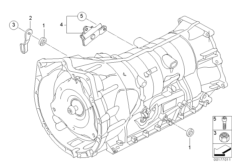 GA6HP19Z детали переключения для BMW E60N 525xd M57N2 (схема запасных частей)