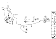 Трубопровод тормозного привода c ABS Зд для MOTO K72 F 800 GS 08 (0219,0229) 0 (схема запасных частей)