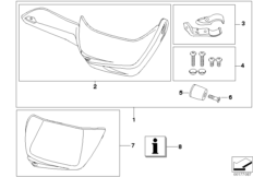 К-т защиты рук для BMW K25 R 1200 GS 04 (0307,0317) 0 (схема запасных частей)