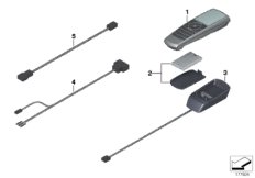 Телефон Bluetooth, дверь Зд для BMW RR1 Phantom EWB N73 (схема запасных частей)