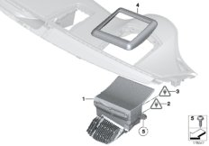 Дисплей на лобовом стекле для BMW F07N 550iX 4.4 N63N (схема запасных частей)