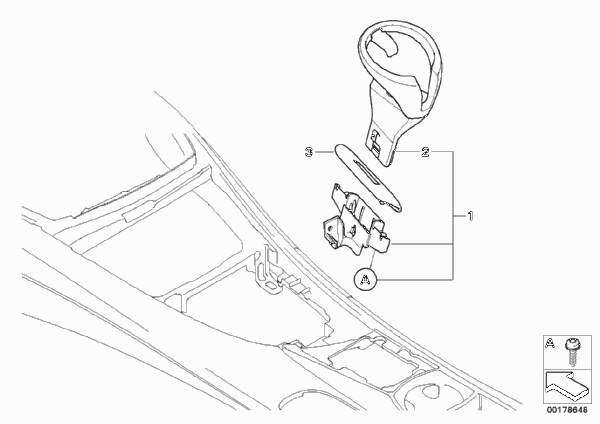 Дооснащение съемным подстаканником для BMW E81 120i N43 (схема запчастей)