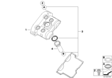 Крышка головки блока цилиндров для BMW K16 G 450 X (0145) 0 (схема запасных частей)