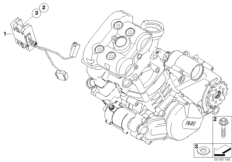 Регулятор напряжения для BMW K16 G 450 X (0145) 0 (схема запасных частей)