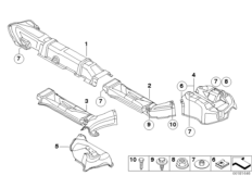 Теплоизоляция для BMW R57N Cooper D 2.0 N47N (схема запасных частей)