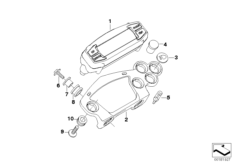 Комбинация приборов/контрольные лампы для BMW K16 G 450 X (0145) 0 (схема запасных частей)