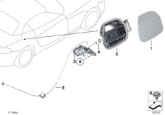 Заслонка заливного отверстия для BMW E89 Z4 30i N52N (схема запасных частей)