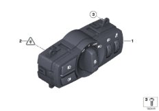 Блок управления освещением для BMW F02N 730Li N52N (схема запасных частей)