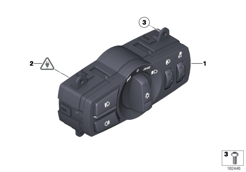 Блок управления освещением для BMW F07 535dX N57S (схема запчастей)