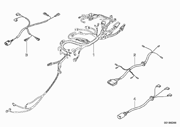 Жгут проводов для BMW K16 G 450 X (0145) 0 (схема запчастей)