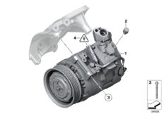 RP компрессор кондиционера для BMW E89 Z4 23i N52N (схема запасных частей)