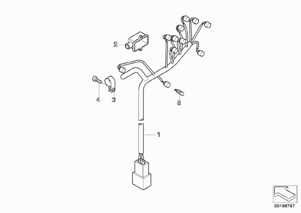 Жгут проводов комбинации приборов для BMW R13 F 650 GS Dakar 00 (0173,0183) 0 (схема запчастей)