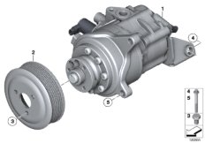 Насос гидроусилителя рулевого управления для ROLLS-ROYCE RR4 Ghost N74R (схема запасных частей)