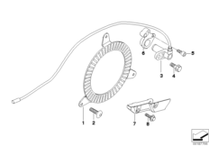 Сенсорное кольцо для BMW K15 G 650 Xmoto (0167,0197) 0 (схема запасных частей)