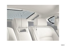 Солнцезащитная штора для BMW F07 535i N55 (схема запасных частей)