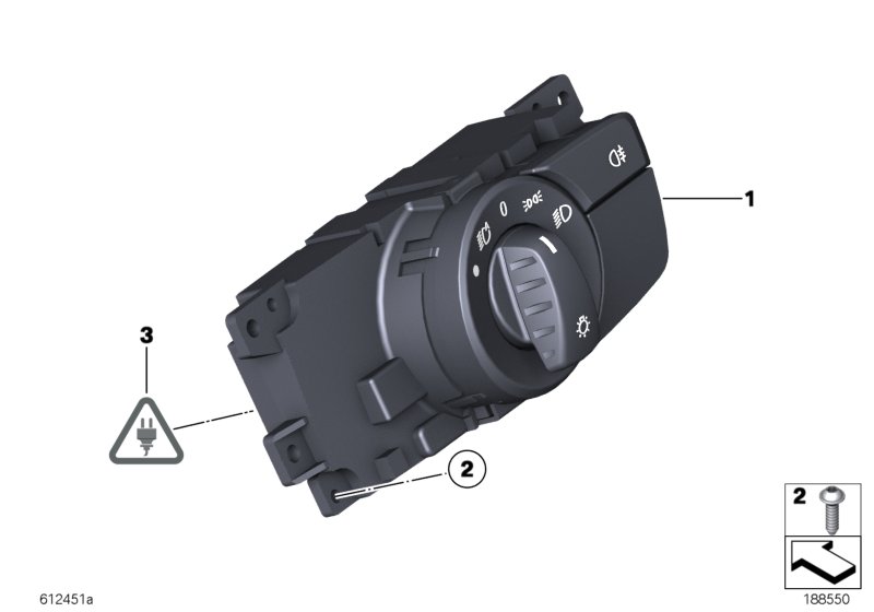 Блок управления освещением для BMW E89 Z4 30i N52N (схема запчастей)