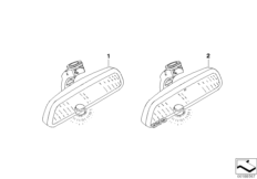 Дооснащение компасом/ДУ для BMW E63N 650i N62N (схема запасных частей)