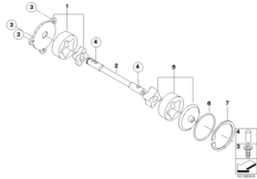 Детали масляного насоса для MOTO K16 G 450 X (0145) 0 (схема запасных частей)