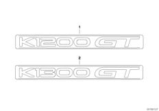 переводная картинка для MOTO K44 K 1300 GT (0538,0539) 0 (схема запасных частей)