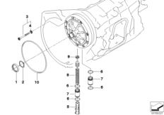 A5S325Z смазочная система для BMW E46 328i M52 (схема запасных частей)
