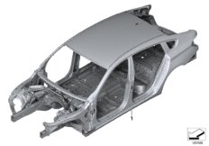 Каркас кузова для BMW F07 550i N63 (схема запасных частей)