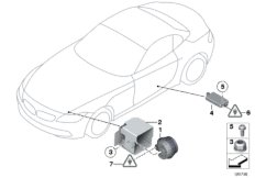 система охранной сигнализации для BMW E89 Z4 18i N20 (схема запасных частей)