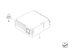 Видеомодуль/модуль ТВ для BMW E93 323i N52N (схема запасных частей)