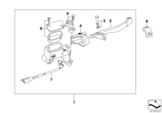 Handbremsarmatur для MOTO K16 G 450 X (0145) 0 (схема запасных частей)