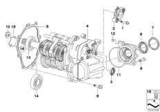 МКПП для MOTO K40 K 1200 S (0581,0591) 0 (схема запасных частей)