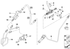Привод управления сцеплением для BMW E89 Z4 28i N20 (схема запасных частей)
