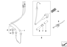 Тросовые приводы для MOTO K44 K 1300 GT (0538,0539) 0 (схема запасных частей)
