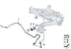 стабилизатор задний для BMW E89 Z4 20i N20 (схема запасных частей)