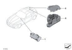 Кронштейн ЭБУ и модулей кузова для BMW E89 Z4 28i N20 (схема запасных частей)