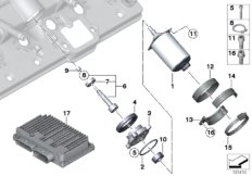 Серводвигатель упр.клапаном/блок упр. для BMW RR2 Drophead N73 (схема запасных частей)